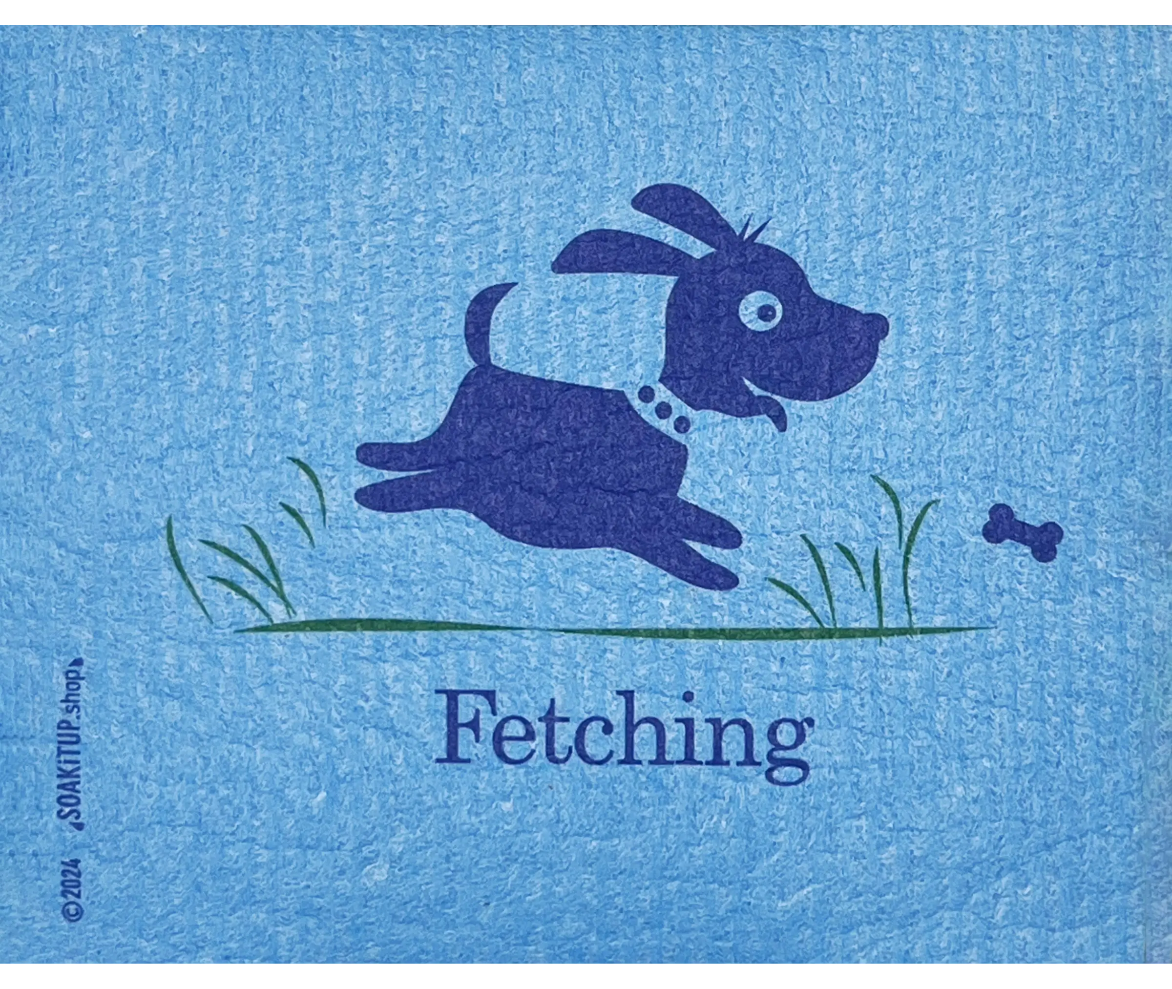 Fetching Dog Teal
