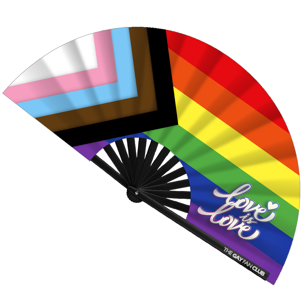 Pride Rainbow Flag Fan