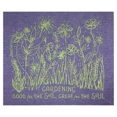 Gardening, Good for the SOIL, Great for the SOUL | Eco-friendly Swedish Dishcloth- Soak iT Up