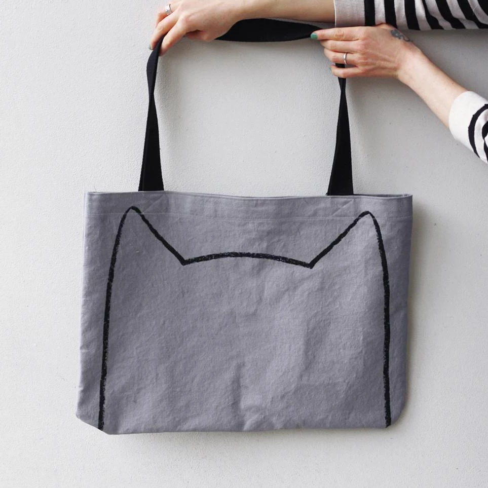 Big Cat Lovers' Canvas Market Tote Bag