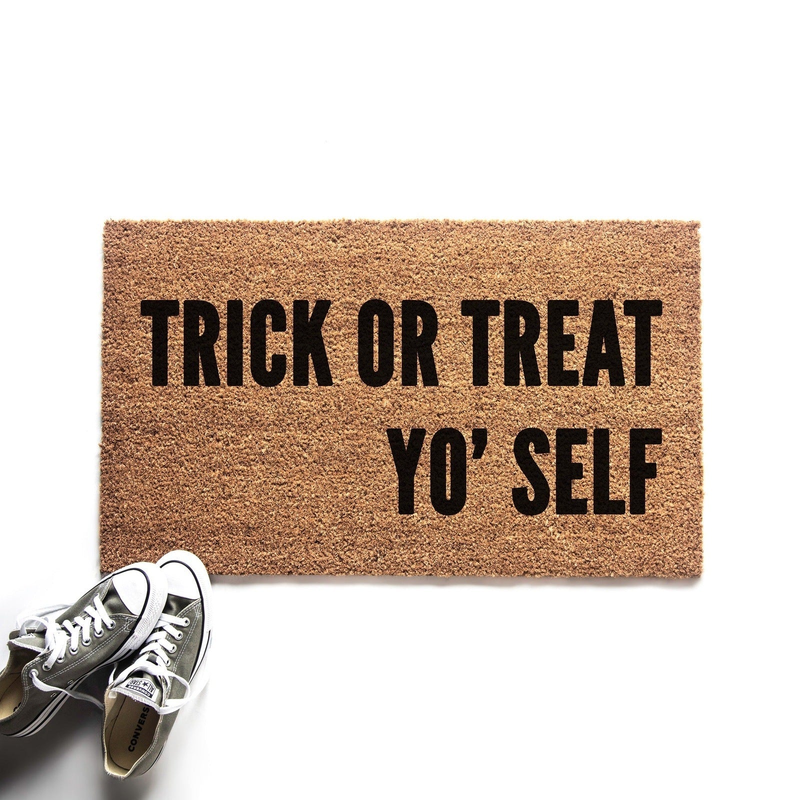 Trick or Treat Yo Self Halloween Doormat