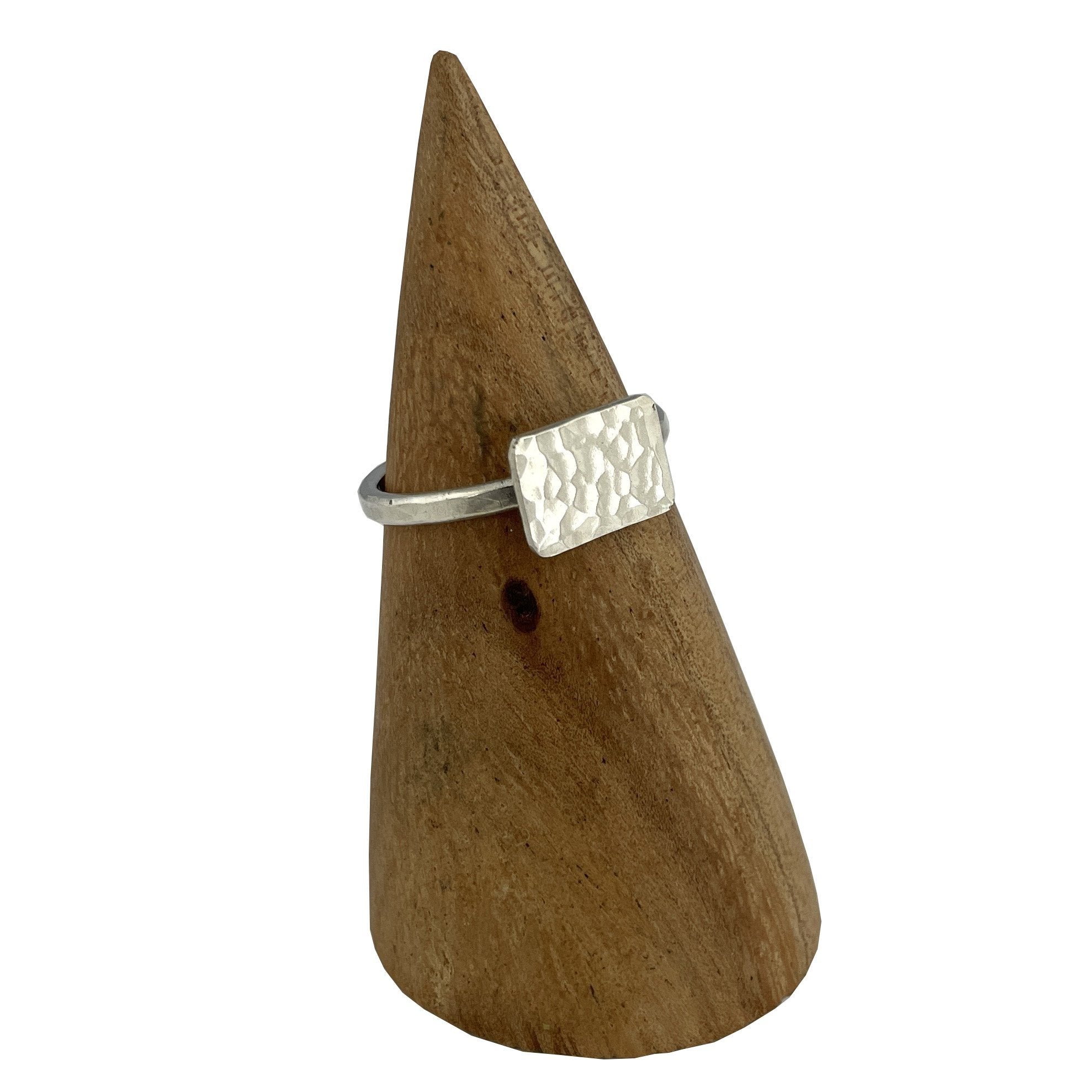 Hammered Rectangle Ring
