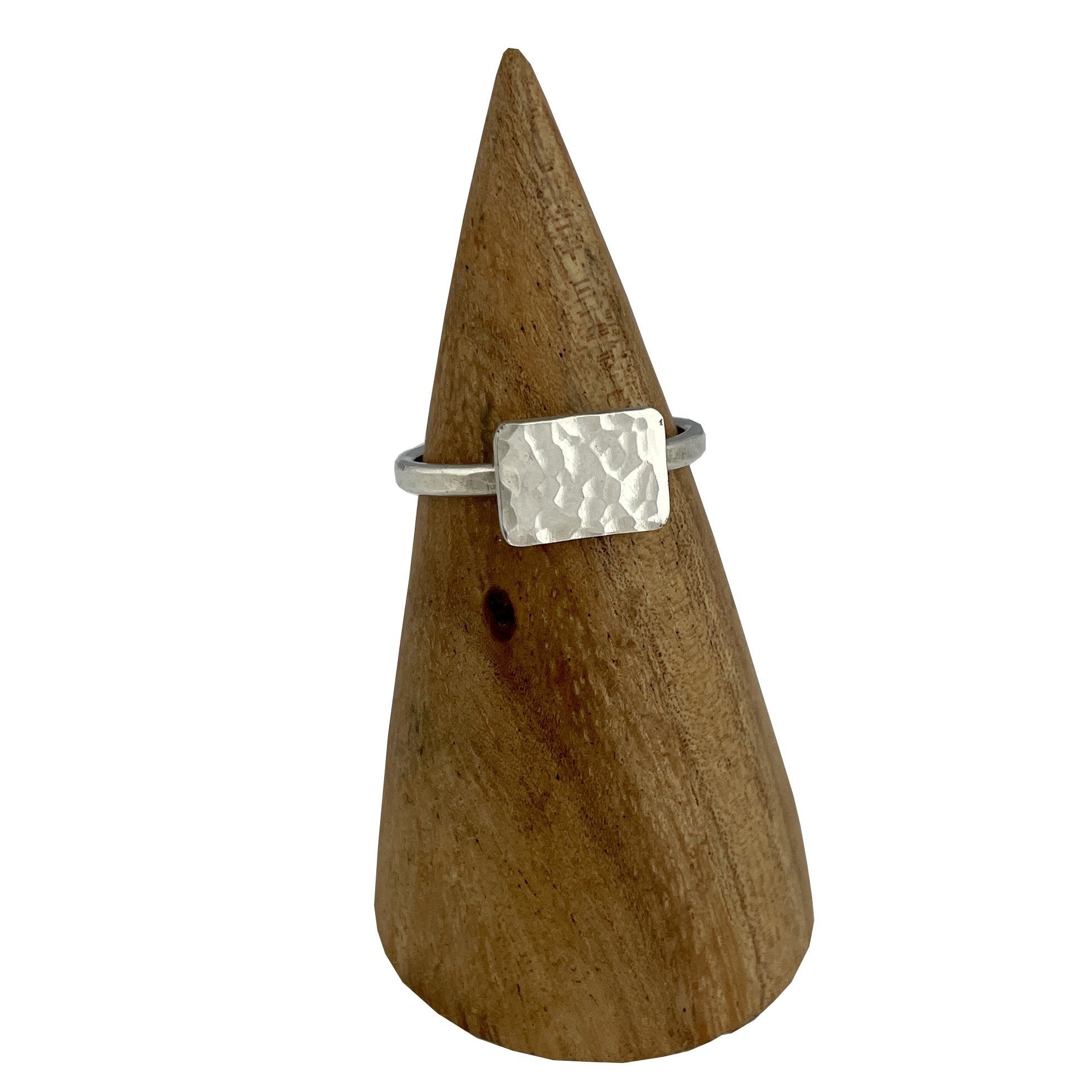 Hammered Rectangle Ring