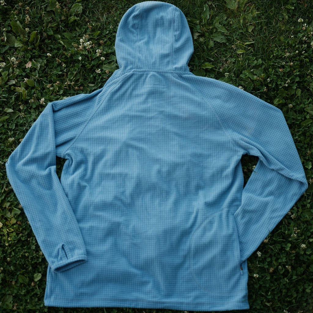 High Pass Grid Fleece Hoodie - Columbia Blue
