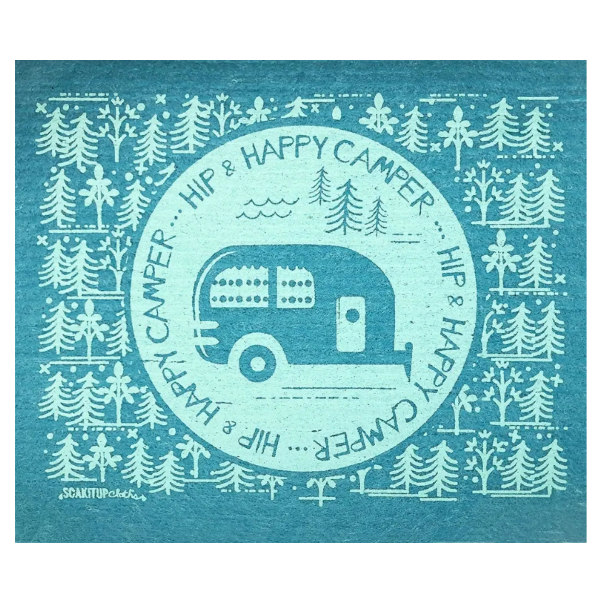 Hip & Happy Camper | Eco-friendly Swedish Dishcloth- Soak iT Up