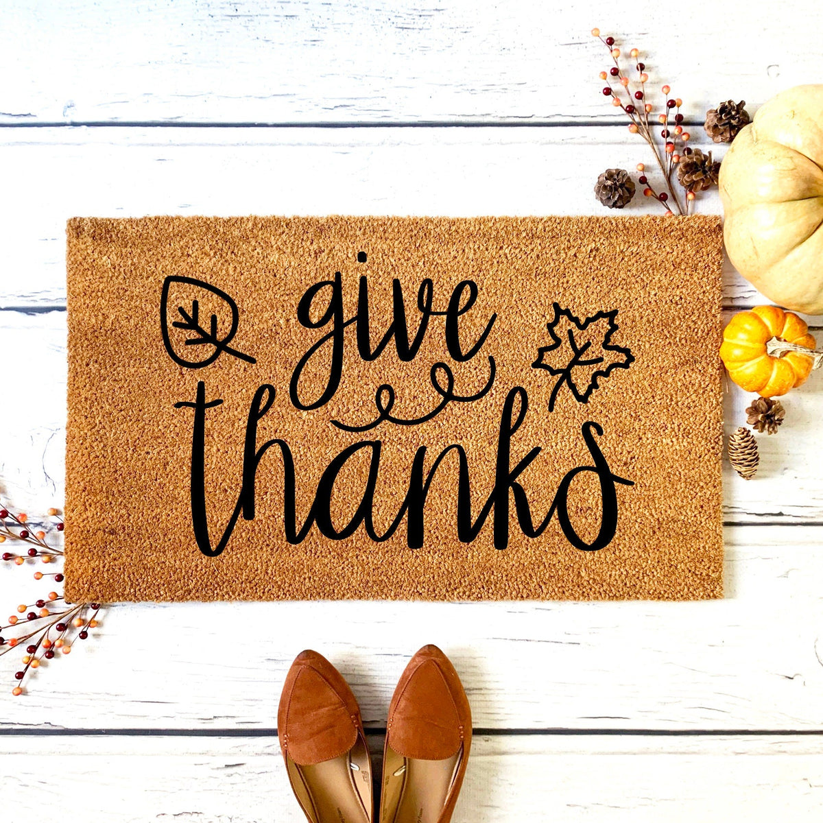 Give Thanks Fall Doormat