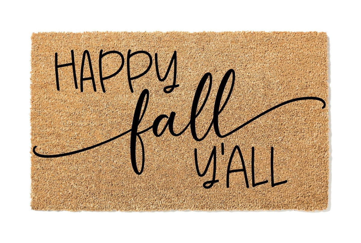 Happy Fall Y'all Doormat