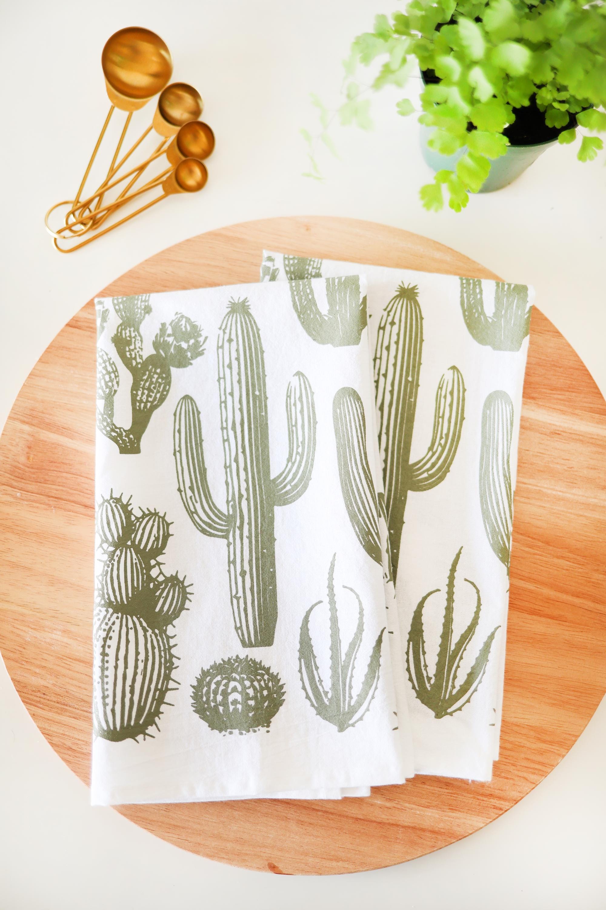 Cactus Tea Towel