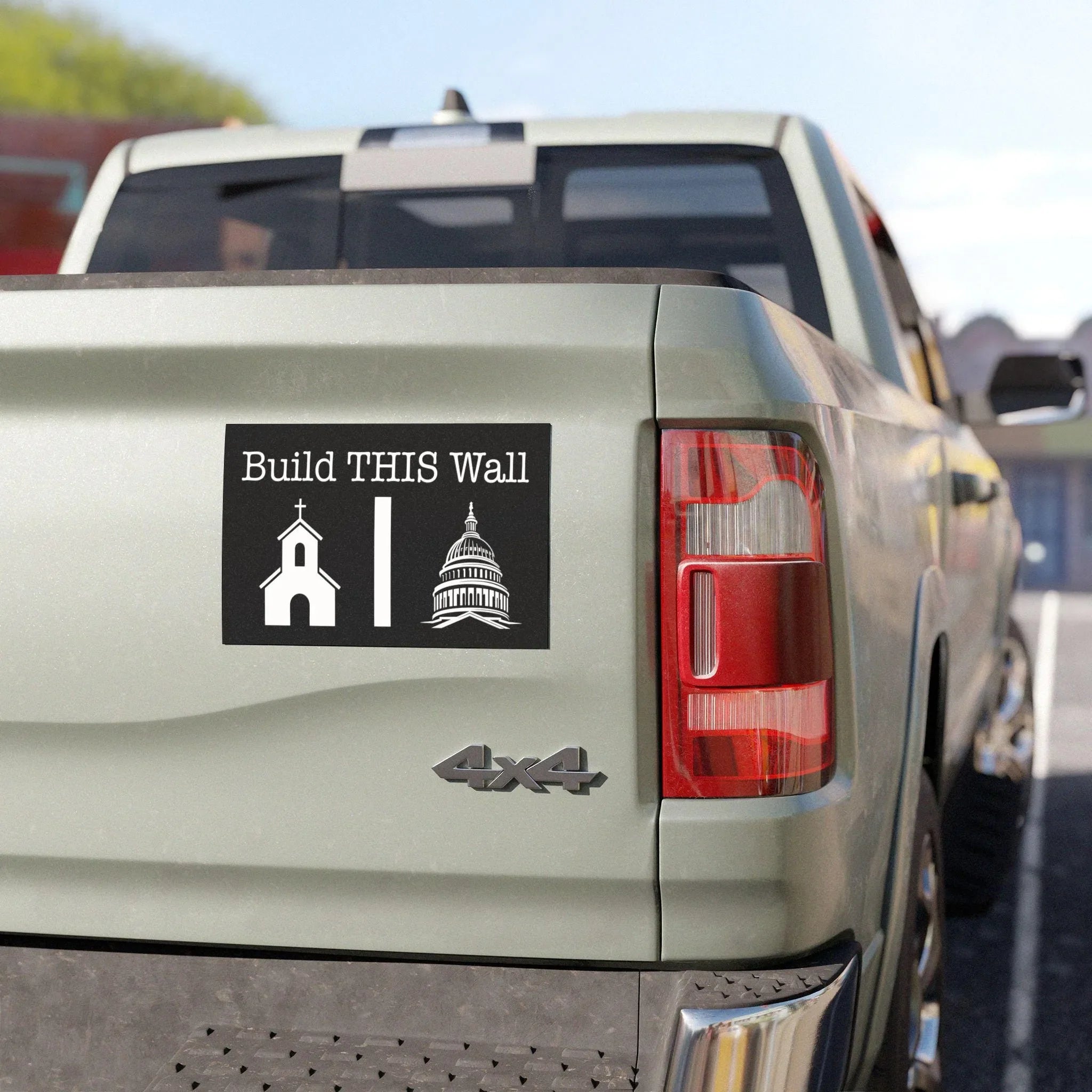 Build This Wall Car Magnet