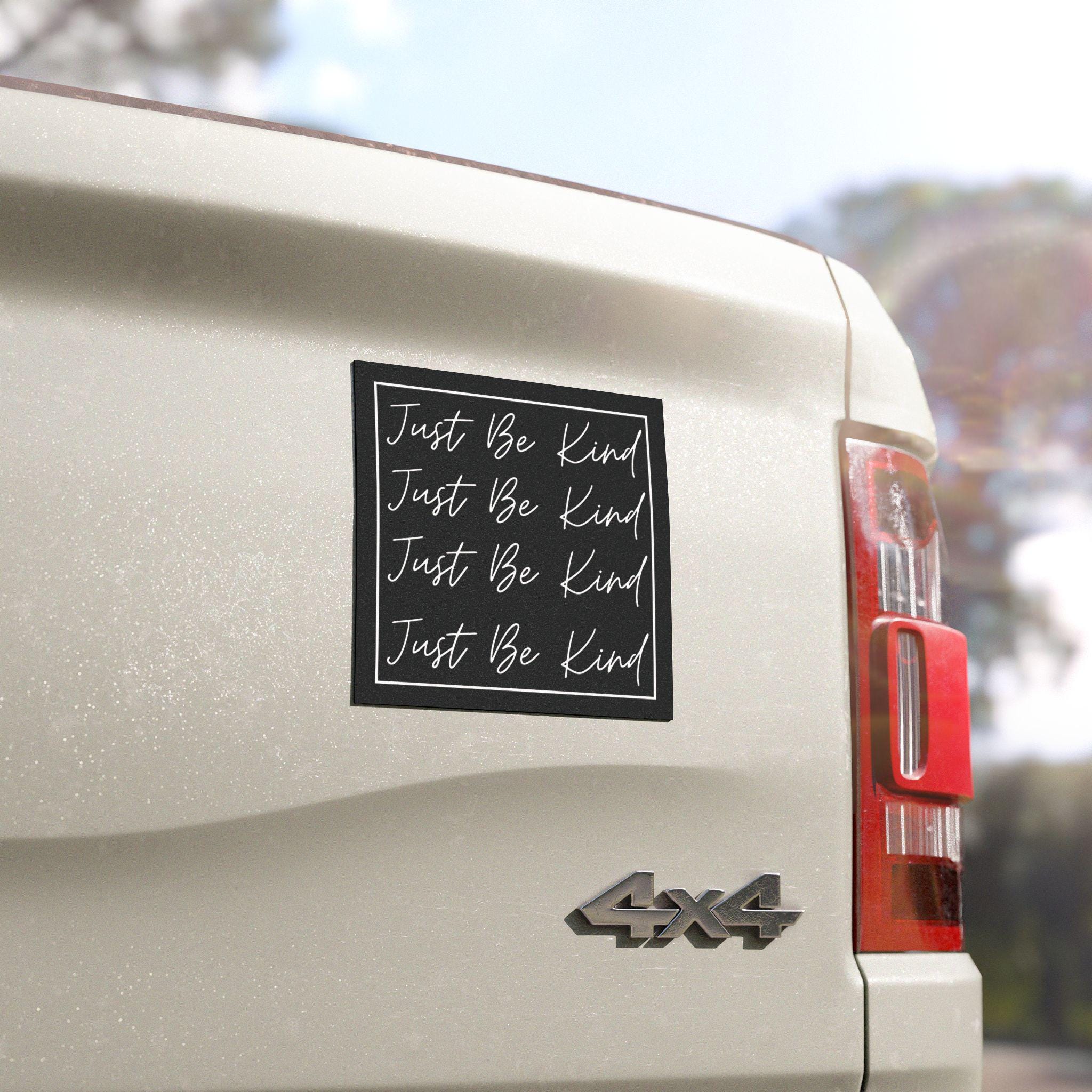 Just Be Kind BW Border Magnet