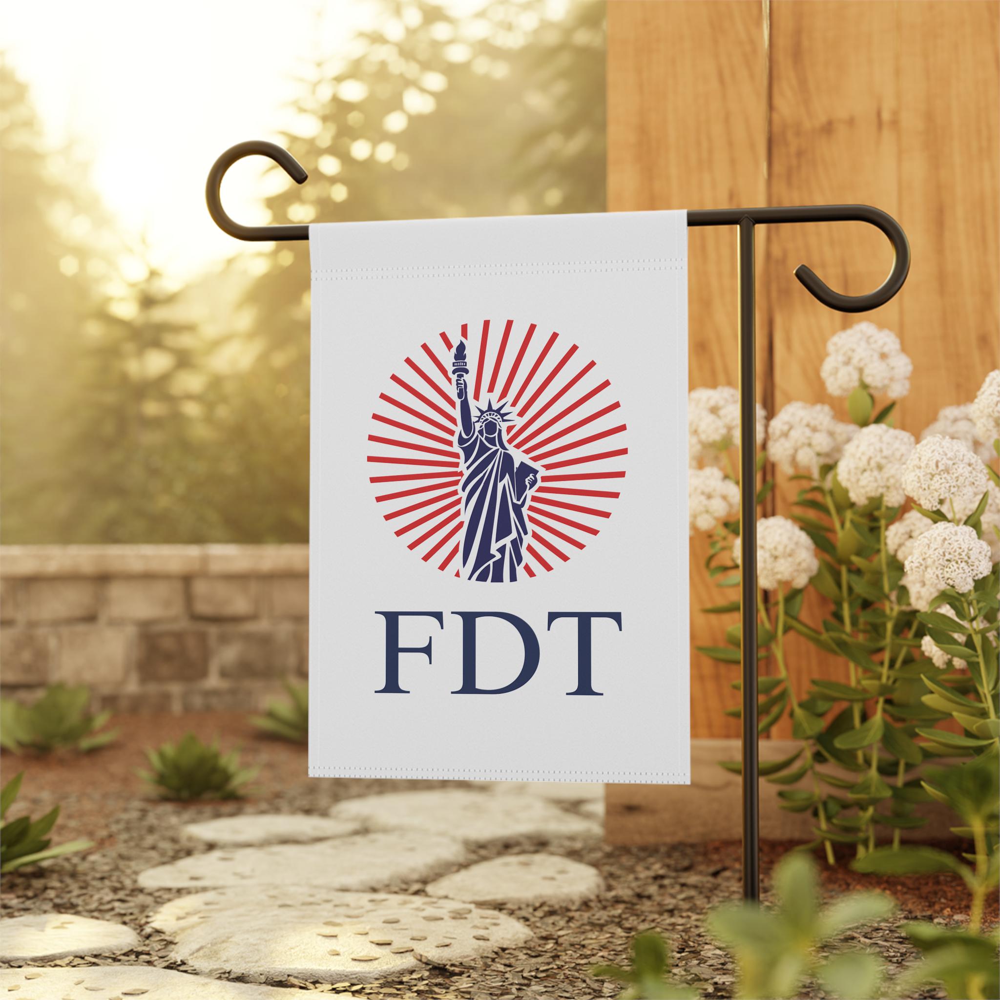FDT Garden Flag, Anti Trump House Flag, Political Yard Decor, Resist Trump Outdoor Banner, Patriotic Protest Flag