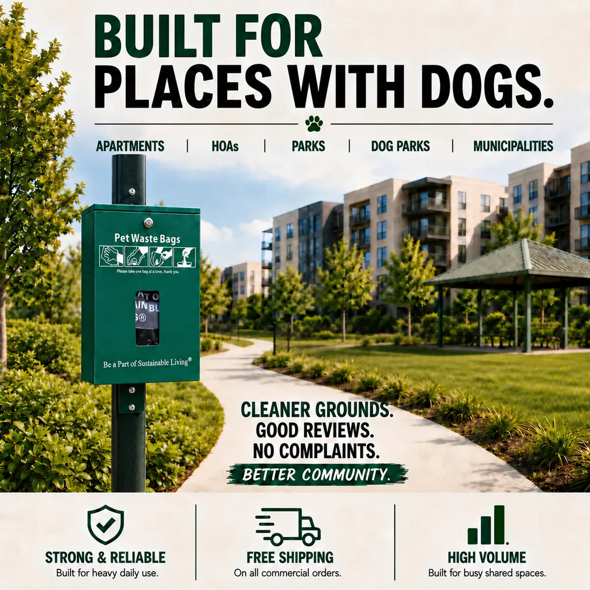 Header Poop Bags Dispenser