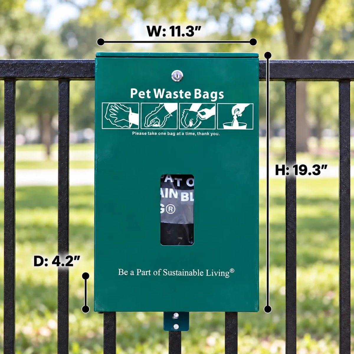 Header Poop Bags Dispenser