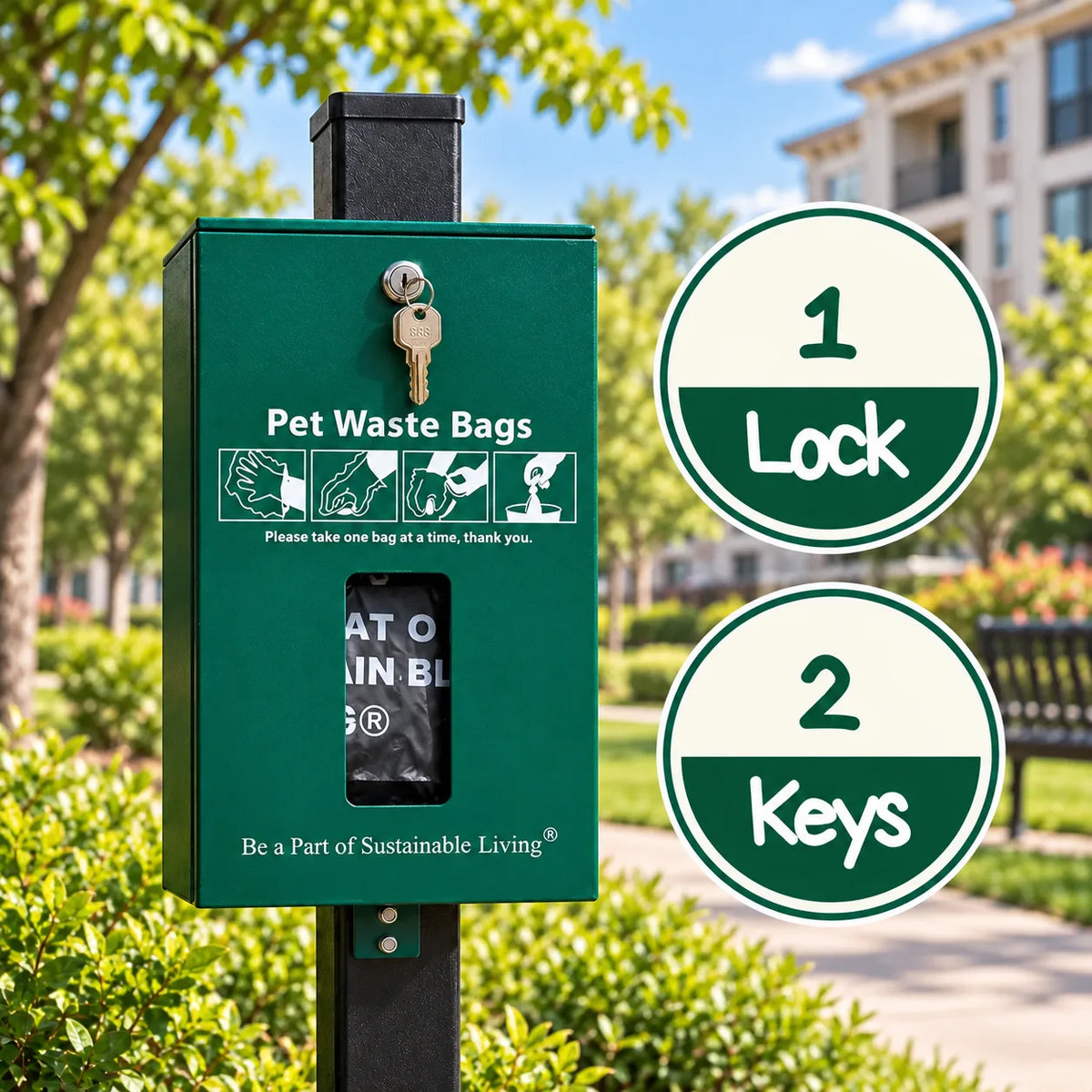 Header Poop Bags Dispenser