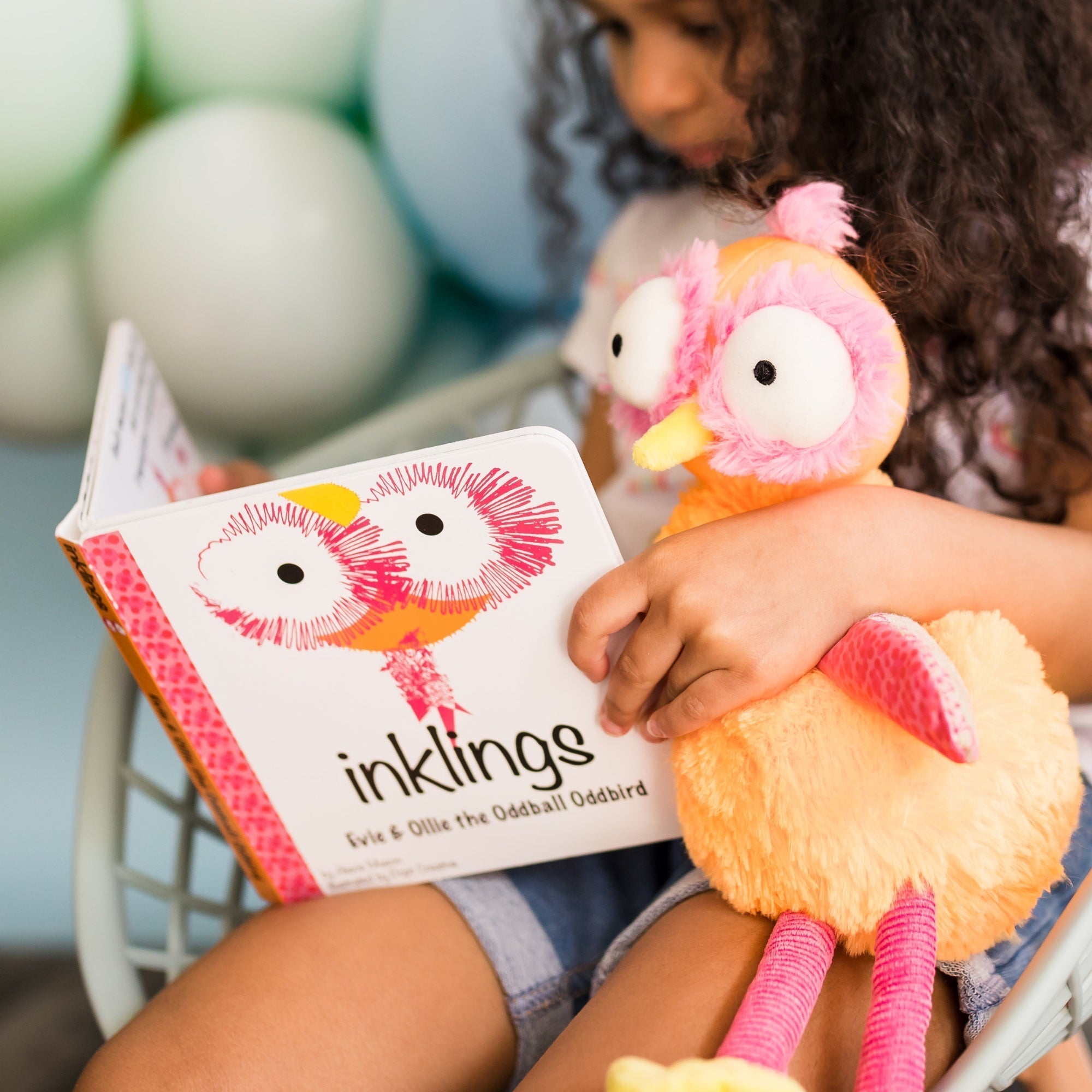 Inklings Baby Ollie the Oddball Oddbird Plush Toy & Board Book Gift Set | Sensory Stuffed Animal | Ages 0+