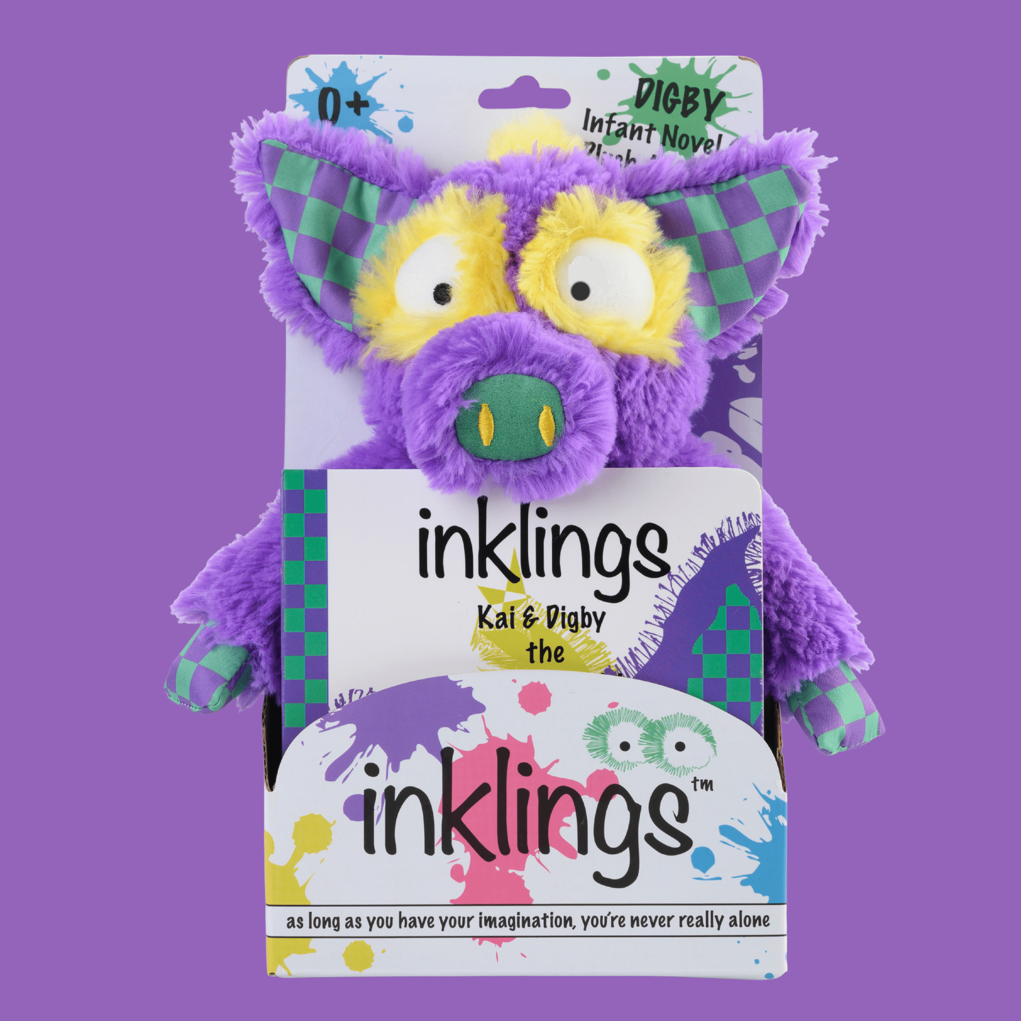 Inklings Baby Digby Plush Toy & Board Book Gift Set - Sensory Stuffed Animal | Unique Baby Gift | Ages 0+