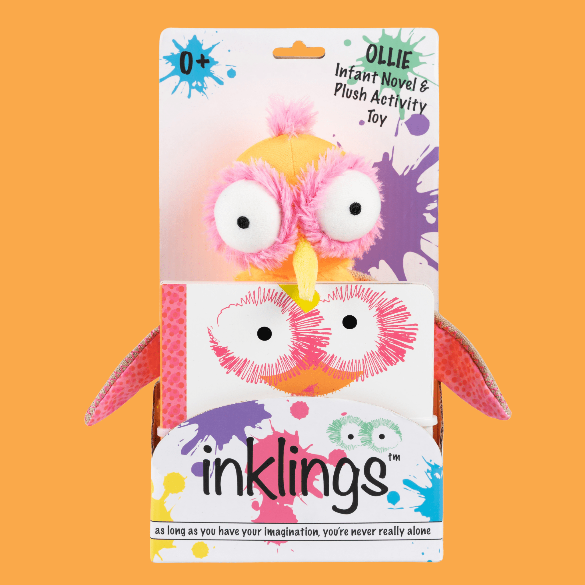 Inklings Baby Ollie the Oddball Oddbird Plush Toy & Board Book Gift Set | Sensory Stuffed Animal | Ages 0+