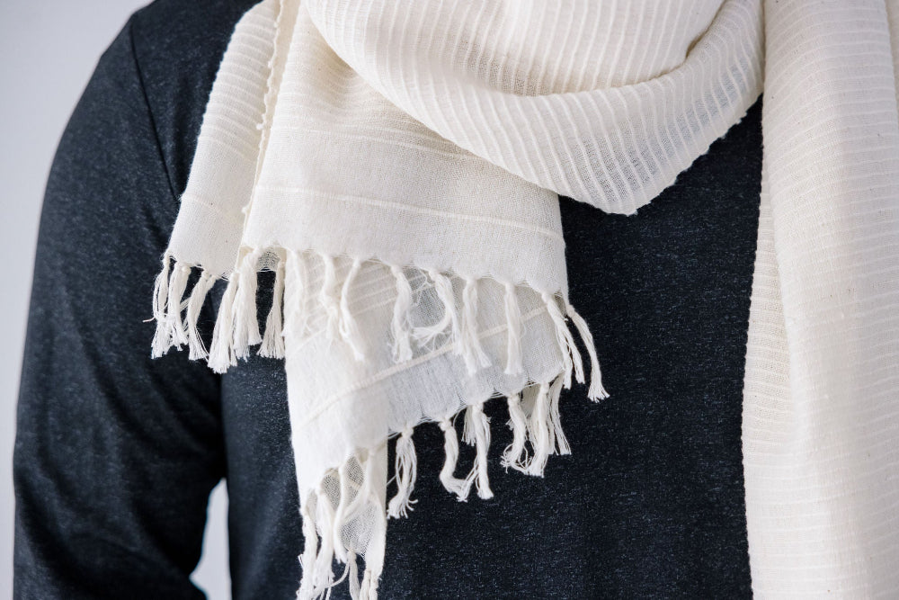 Judith Handwoven Ethiopian Cotton Shawl