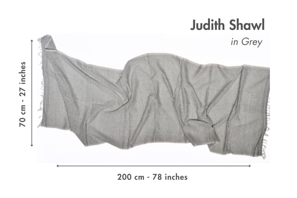 Judith Handwoven Ethiopian Cotton Shawl