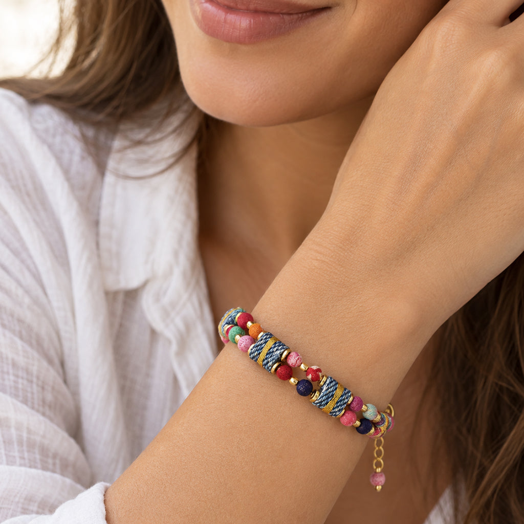 Kantha Sari Bracelet