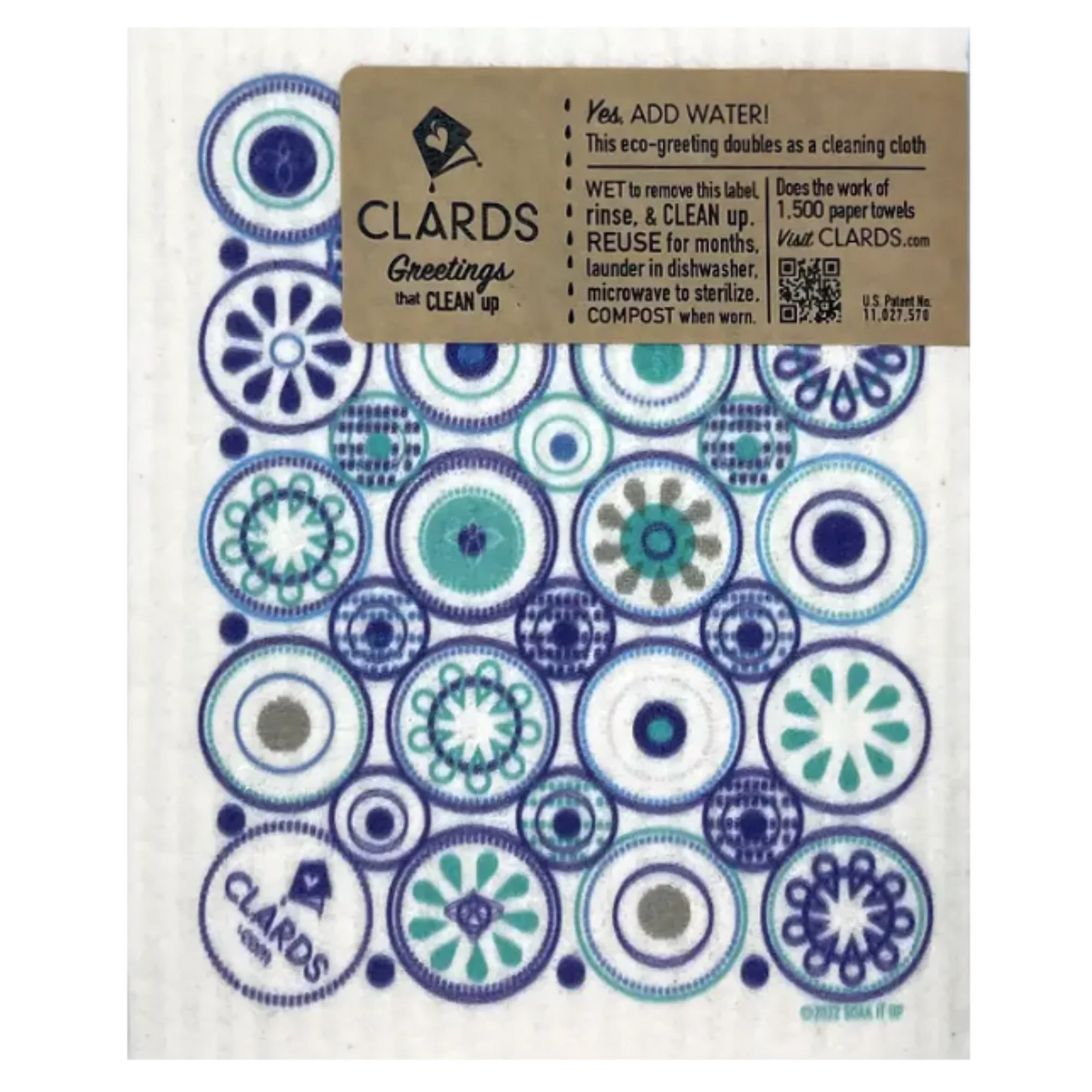 Clard Do What You Love Today Greeting Card Turns Into a Swedish Sponge Cloth ...