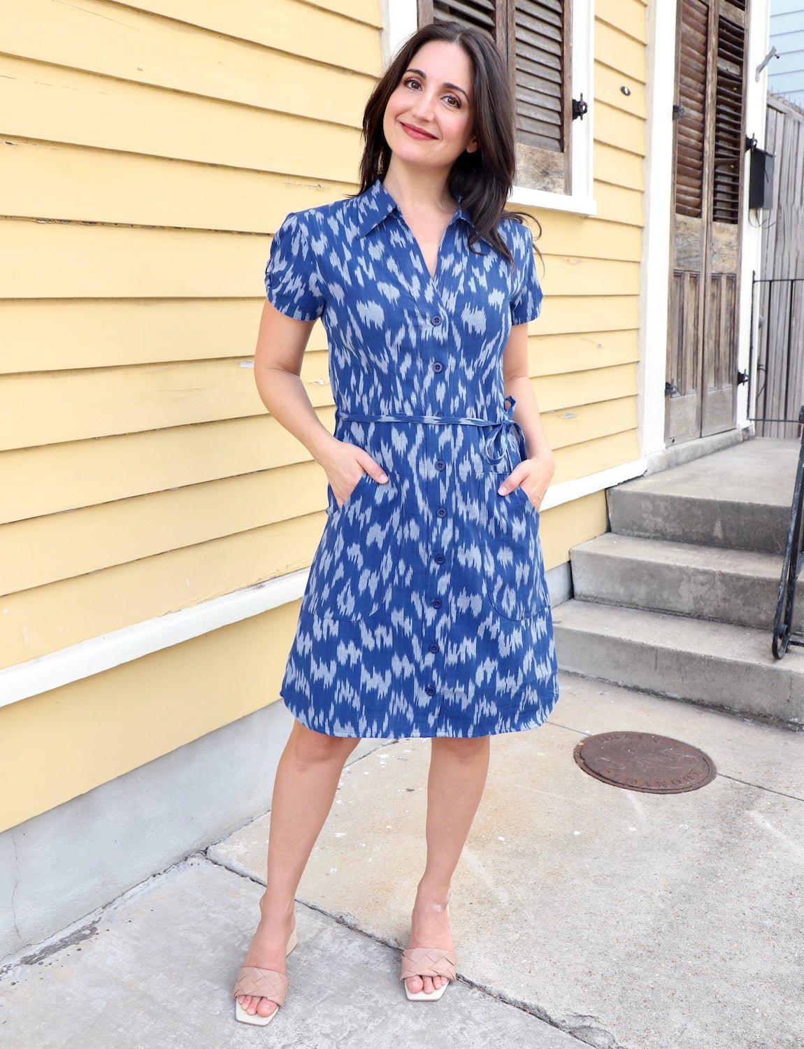 Majestic Organic Cotton Button Dress