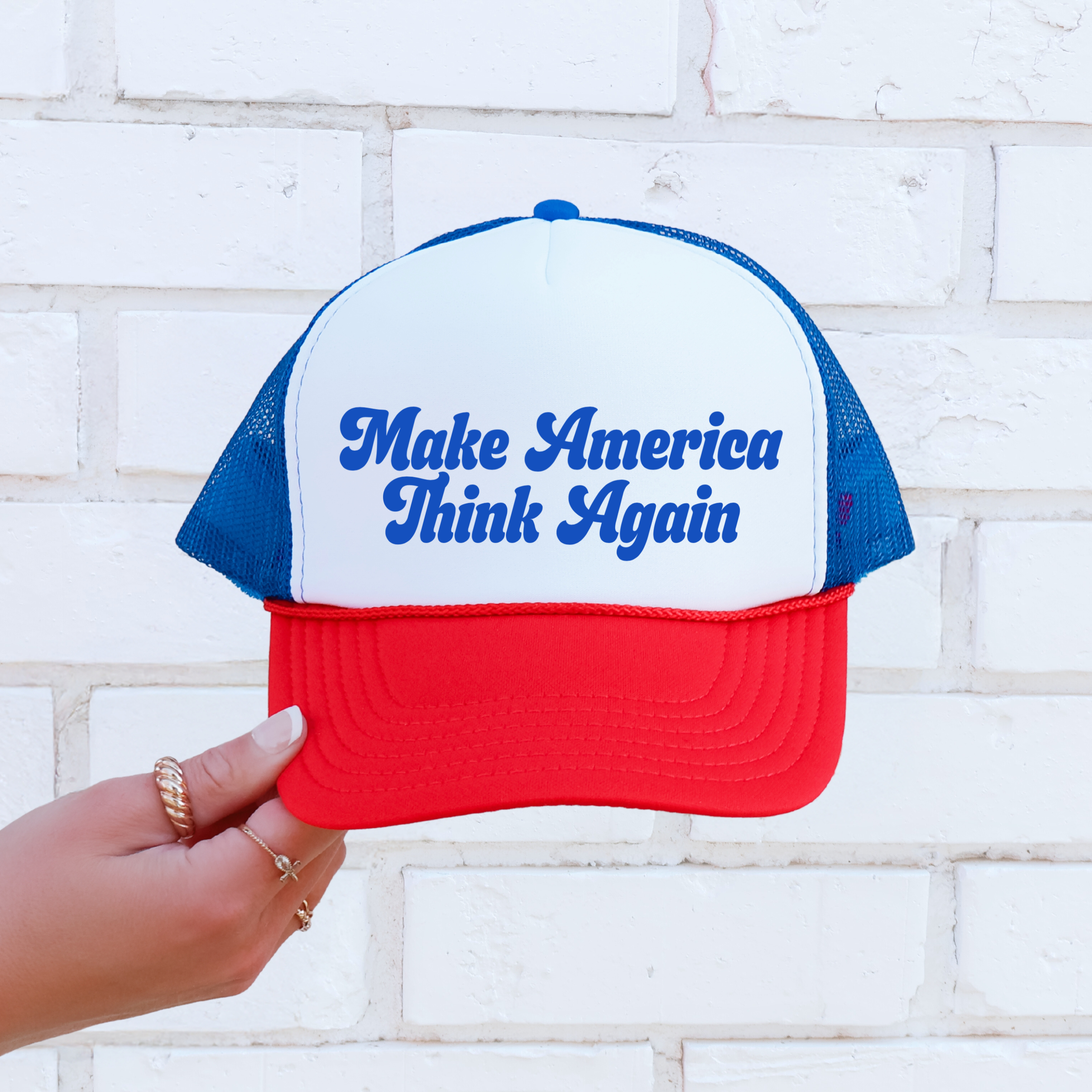Make America Think Again Trucker Hat
