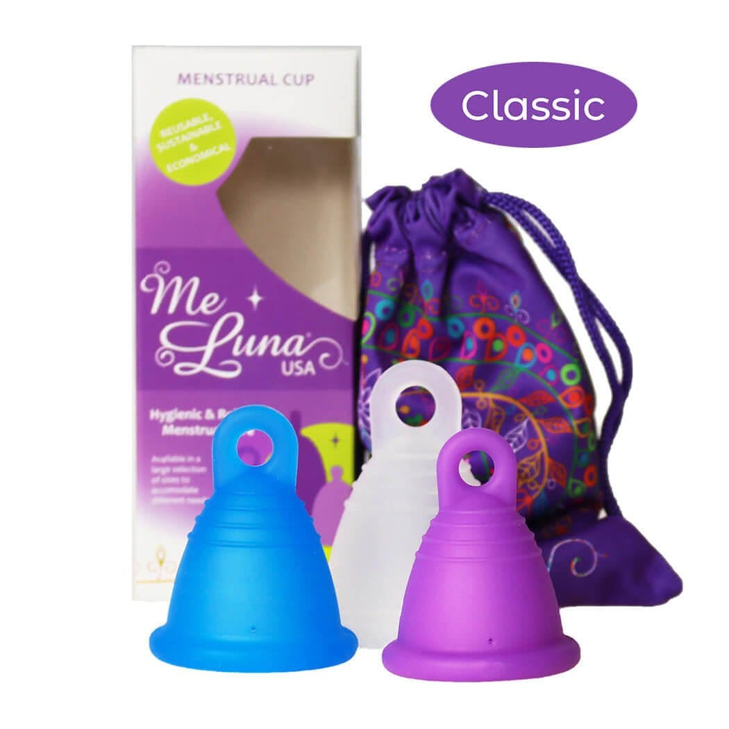 Low Cervix MeLuna Menstrual Cup -Me Luna- Ring, Shorty, Classic
