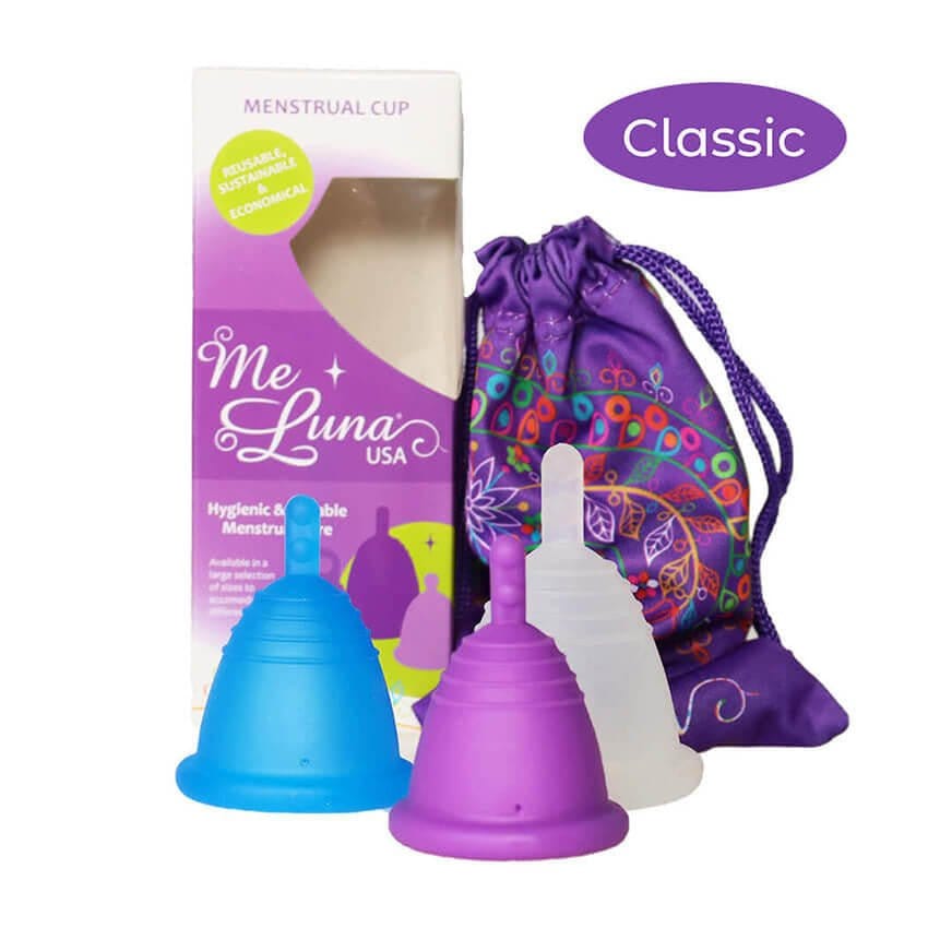 Low Cervix MeLuna Menstrual Cup -Me Luna- Stem,  Shorty, Classic