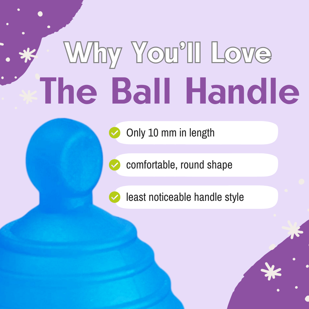 MeLuna Menstrual Cup -Me Luna- Ball Handle, SPORT