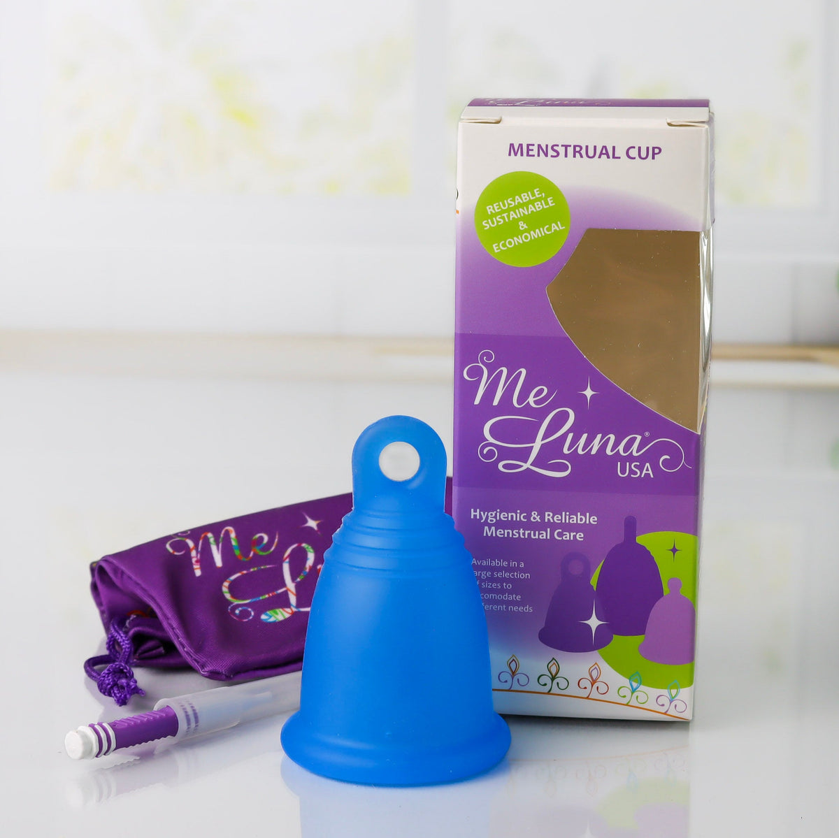 MeLuna Heavy Flow Menstrual Cup | High Capacity XL | Classic | Ring Handle