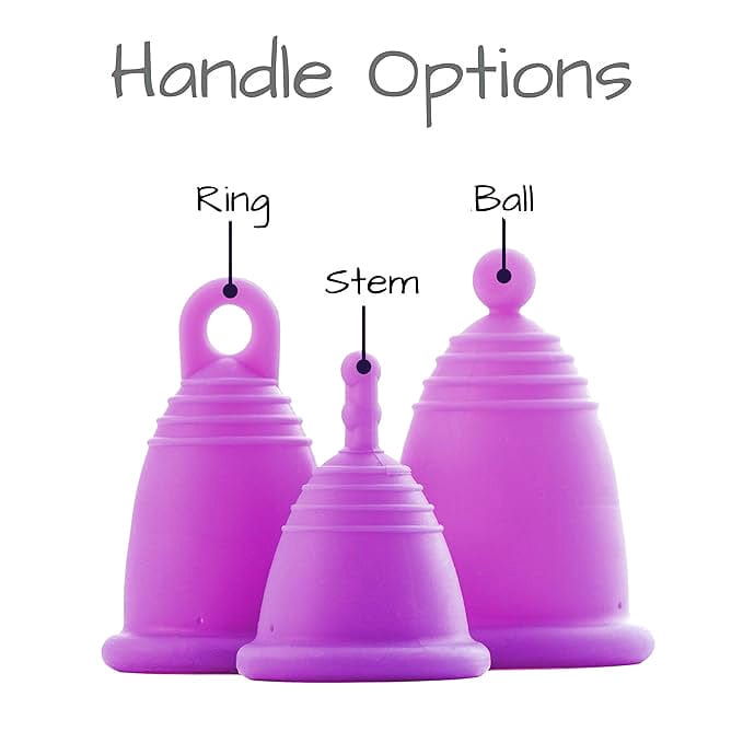 Menstrual Cup Starter Kit by MeLuna- Microwave Sterilizer PURPLE Cup
