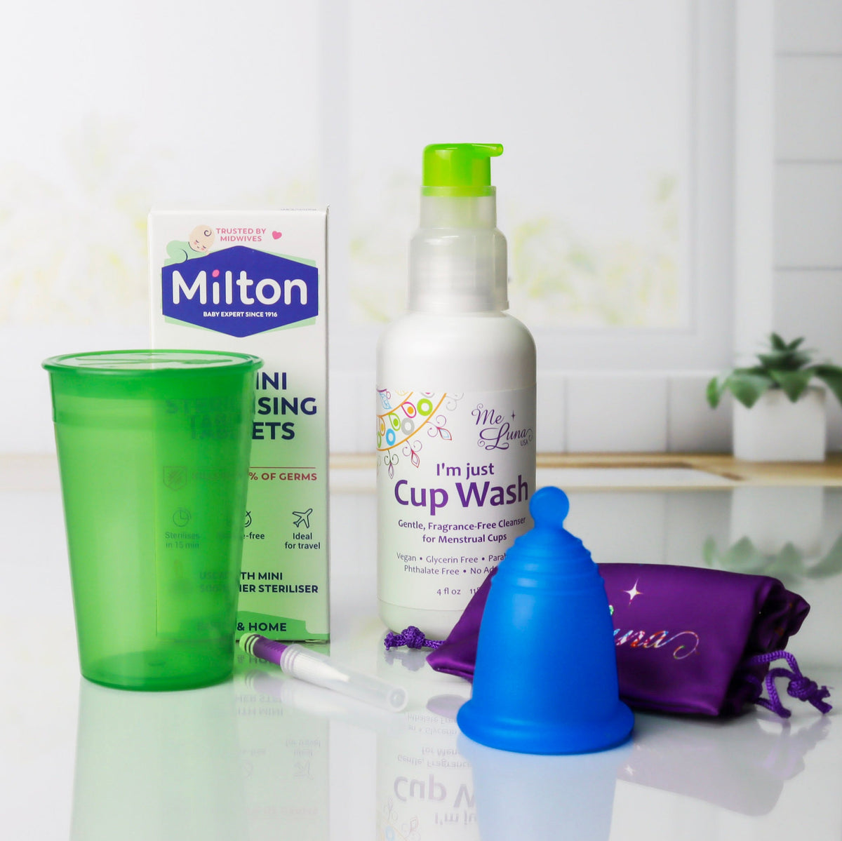 Menstrual Cup Beginner Kit | Milton Tabs