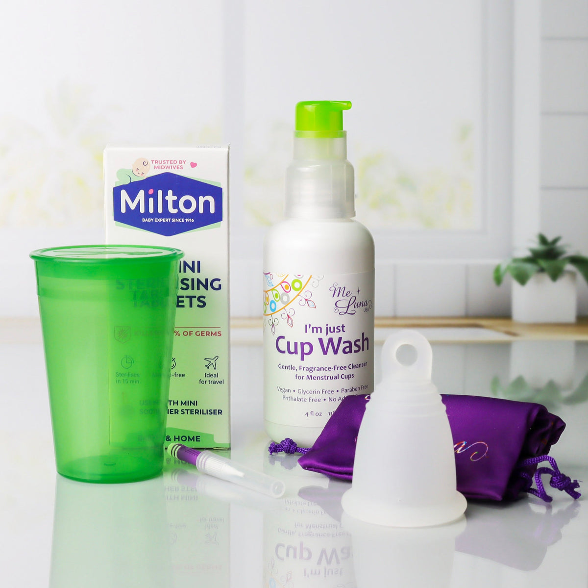 Menstrual Cup Beginner Kit | Milton Tabs