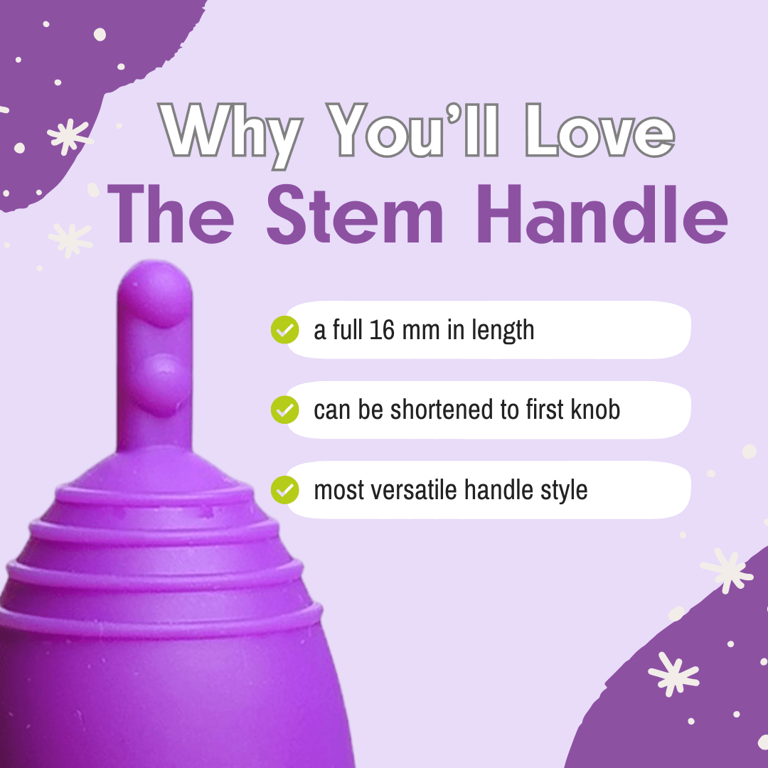 Me Luna Menstrual Cup -Me Luna-, Stem Handle, Classic