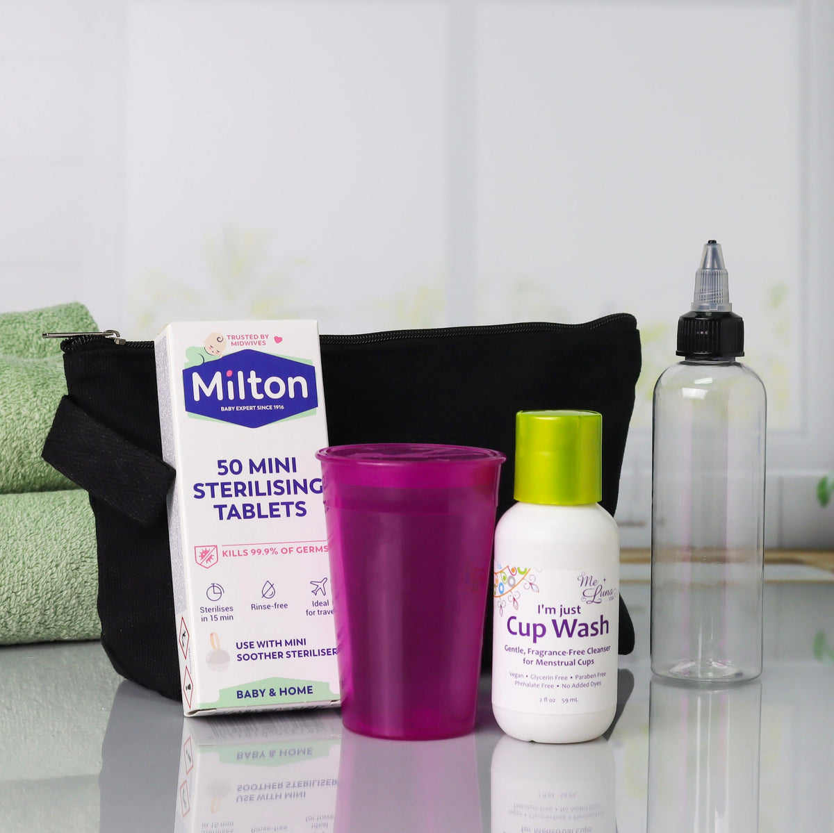 Travel Menstrual Cup Cleaning & Sanitizing Kit