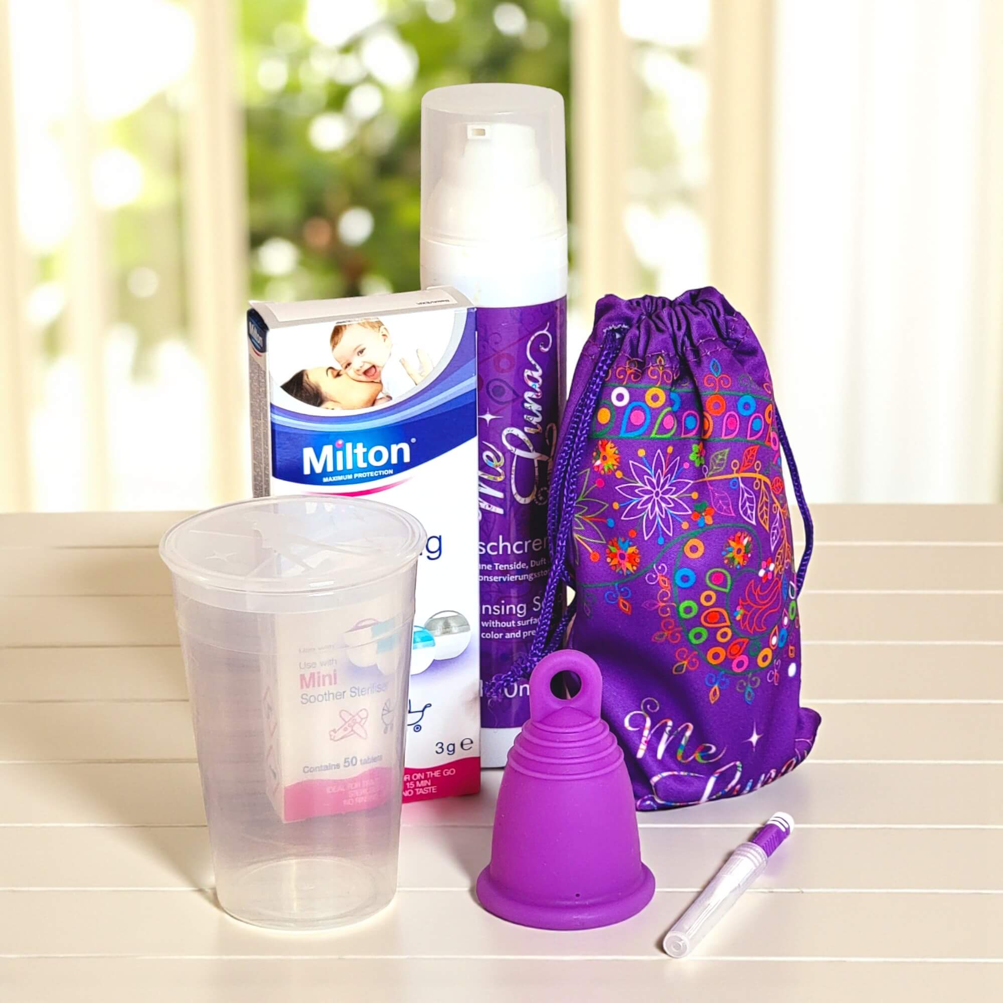 Menstrual Cup Beginner Kit by MeLuna- with Milton Tabs