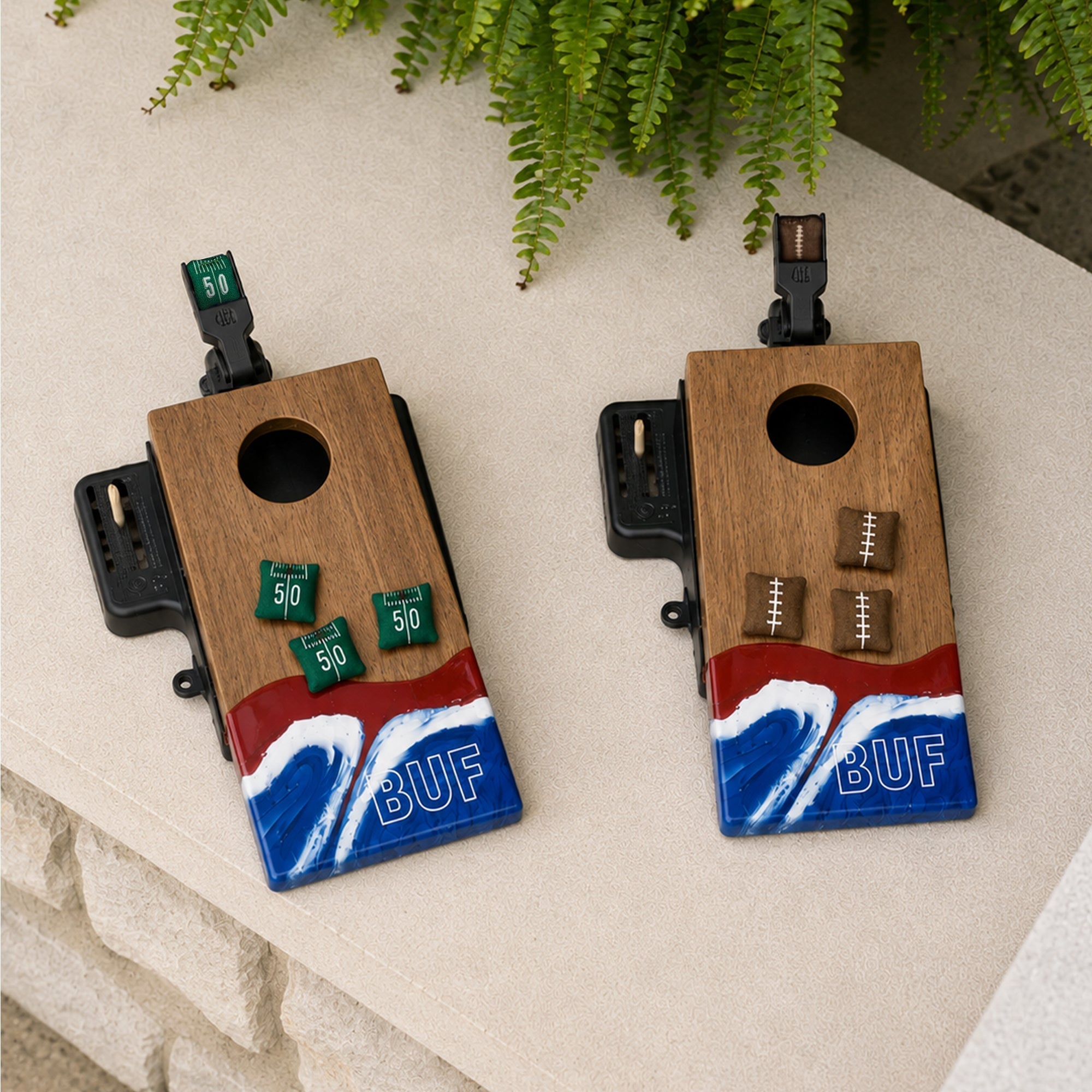 Mini Tabletop Resin Cornhole Set | Gameday Collection