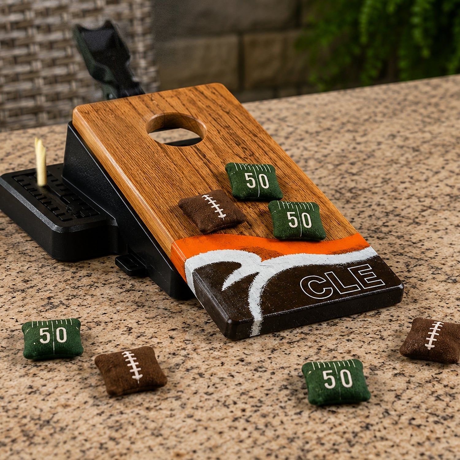 Mini Tabletop Resin Cornhole Set | Gameday Collection