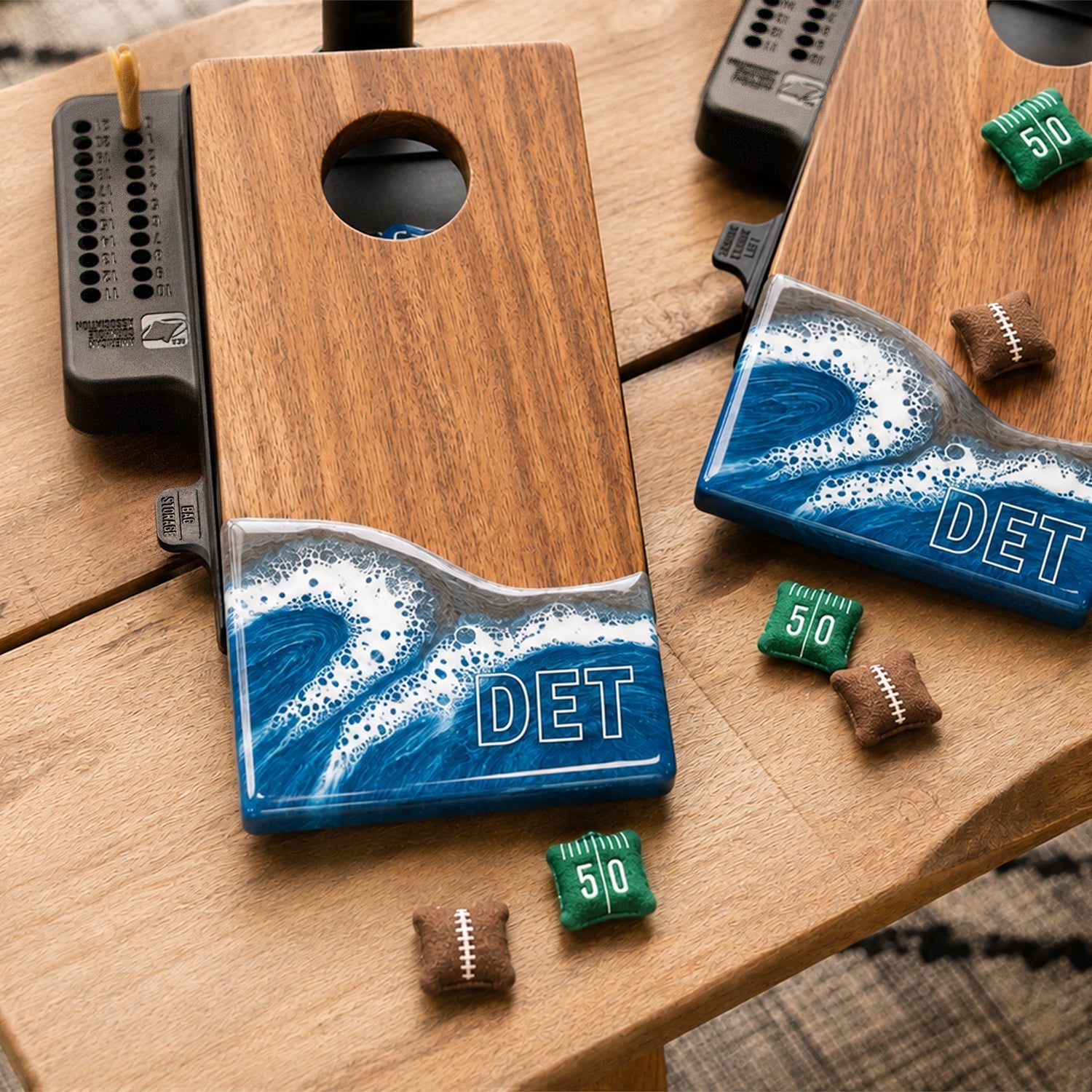 Mini Tabletop Resin Cornhole Set | Gameday Collection