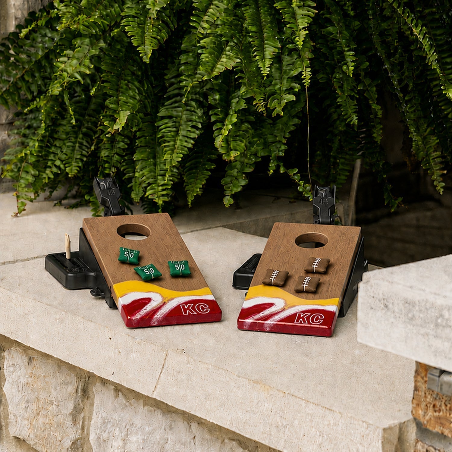 Mini Tabletop Resin Cornhole Set | Gameday Collection