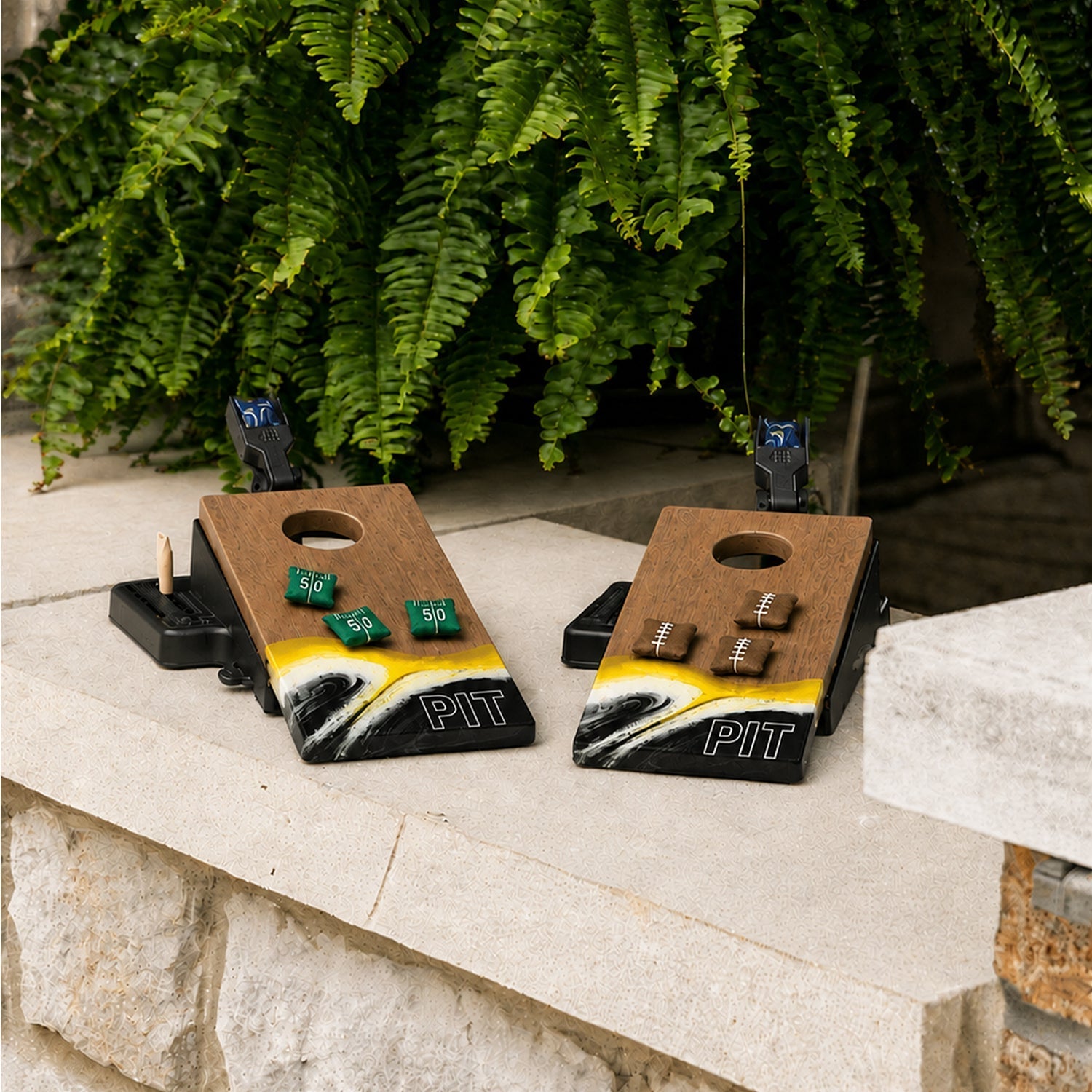 Mini Tabletop Resin Cornhole Set | Gameday Collection