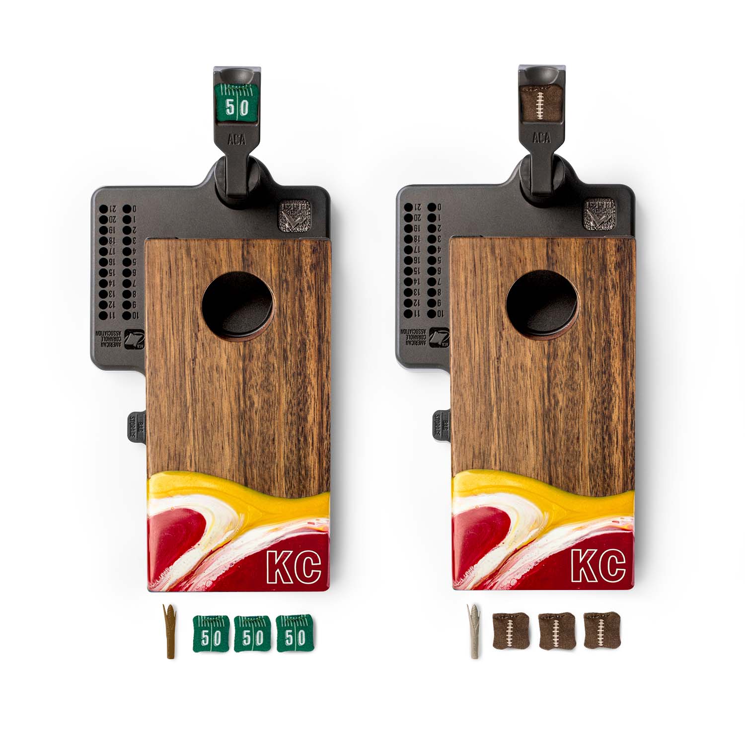 Mini Tabletop Resin Cornhole Set | Gameday Collection