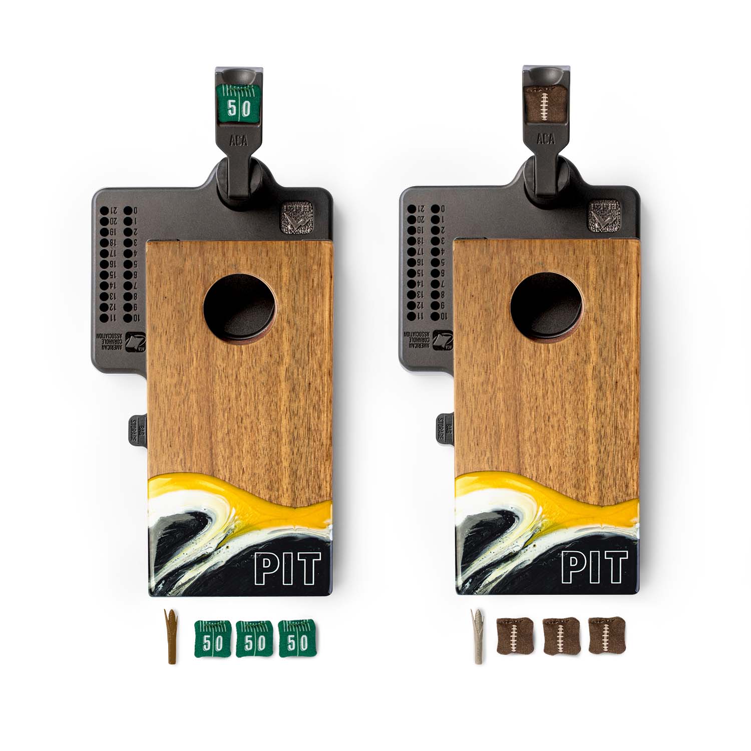 Mini Tabletop Resin Cornhole Set | Gameday Collection