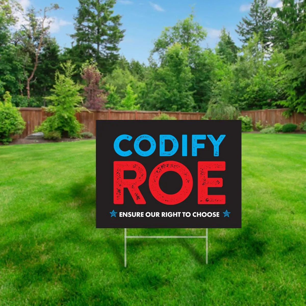 Codify Roe Yard Sign