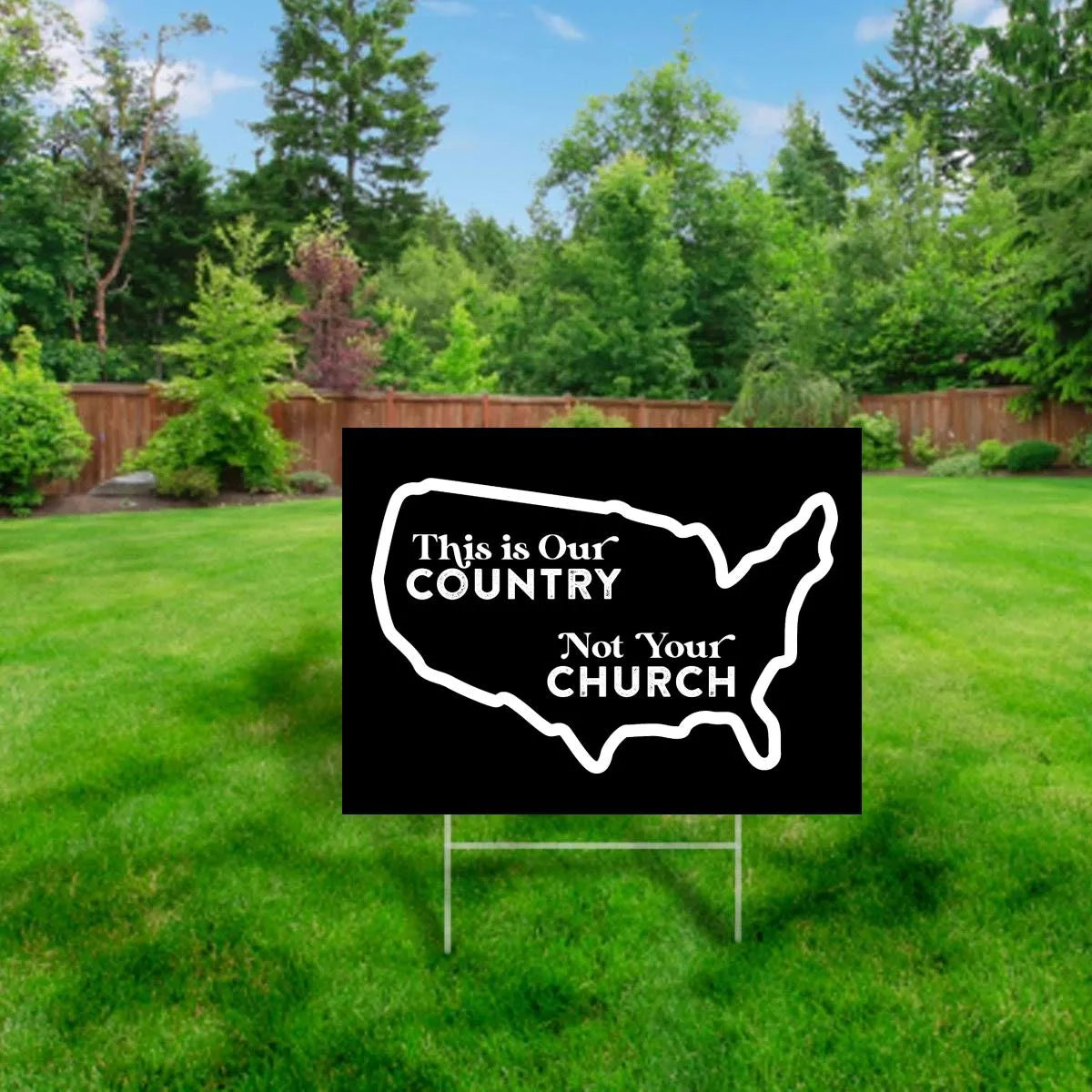 Separation of Church and State Yard Sign