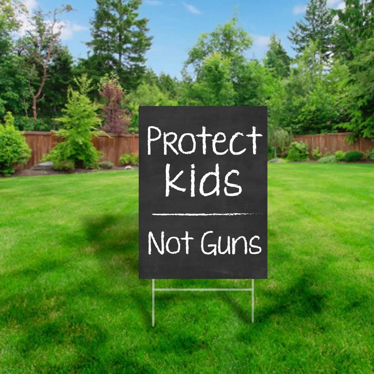 Anti-Gun, Protect Our Kids Not Guns Yard Sign