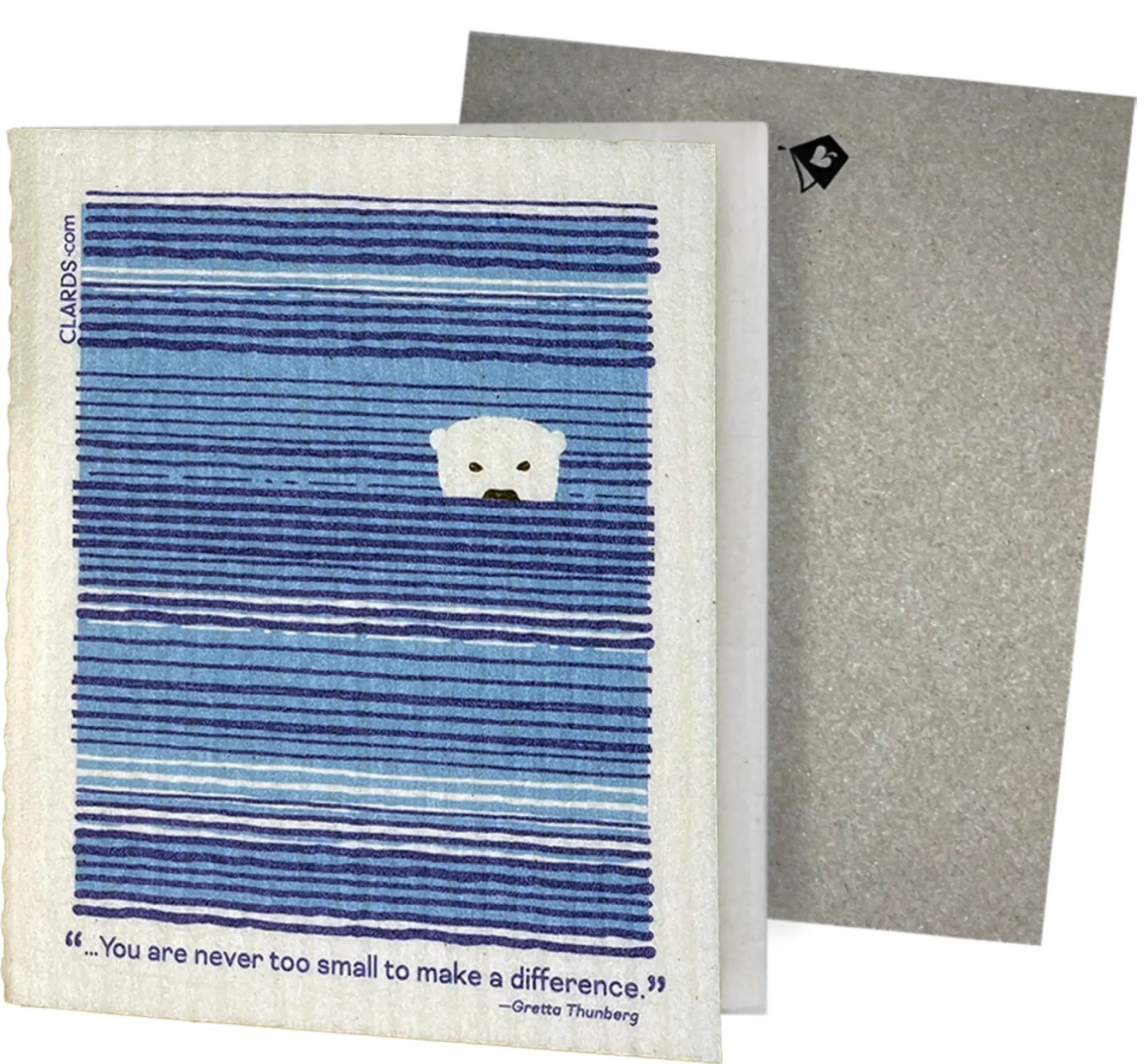 You Are Never Too Small to Make a Difference – Greeting Turns Into a Swedish Sponge Cloth | Soak iT Up Clard®