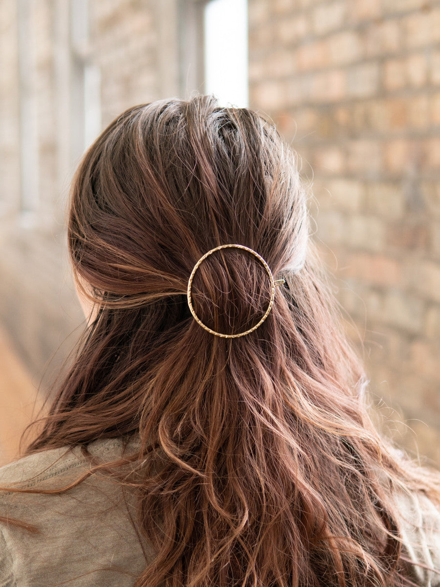 Ellipse Circle Hair Clip