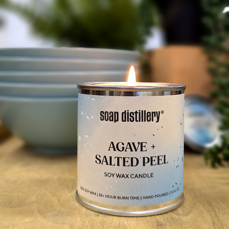 Agave + Salted Peel Soy Wax Candle
